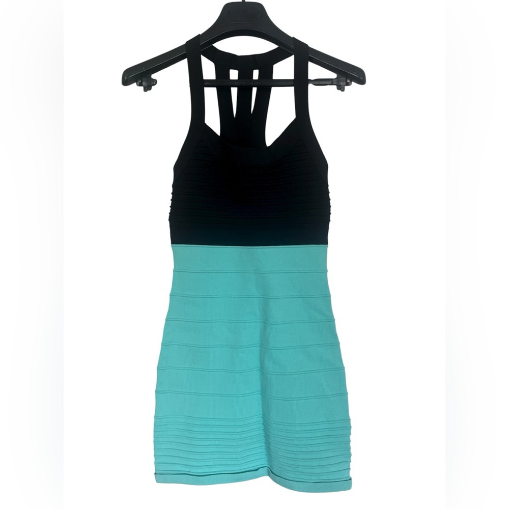 3/$20 Forever 21 Black & Teal Mini Dress - Small
